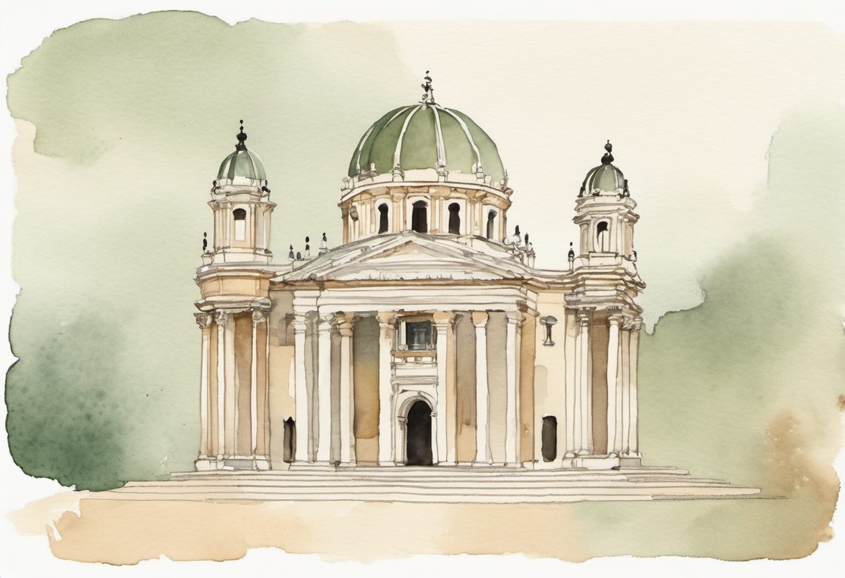 Watercolour scene of Malaga