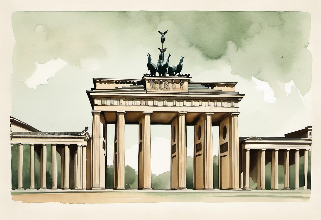 Watercolour scene of Berlin