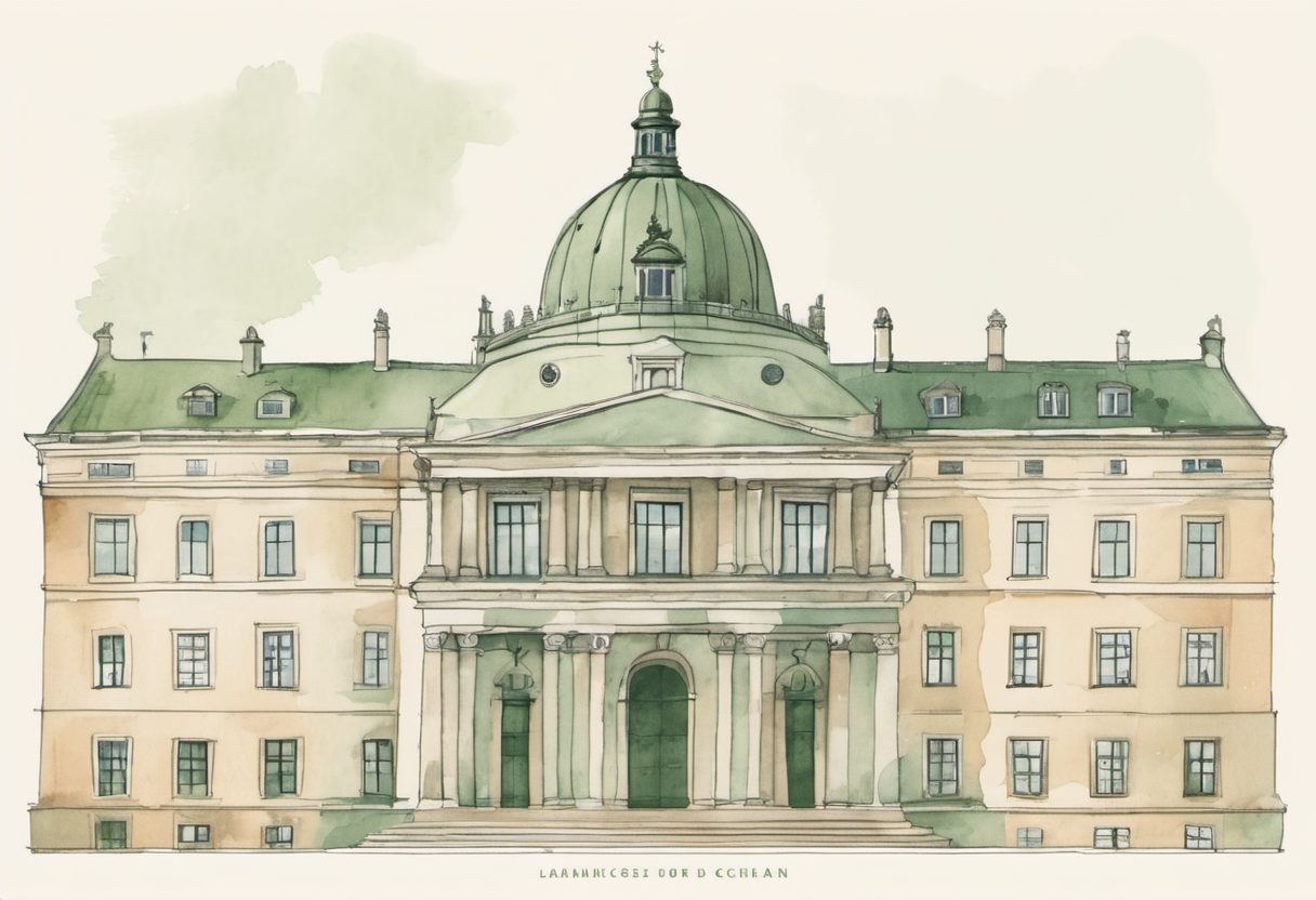 Watercolour scene of Copenhagen