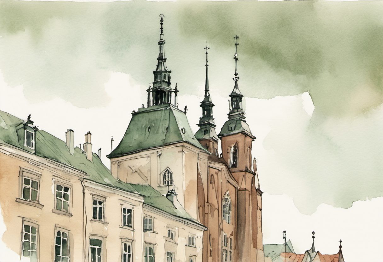 Watercolour scene of Gdansk