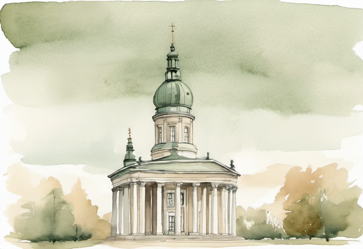 Watercolour scene of Gothenborg