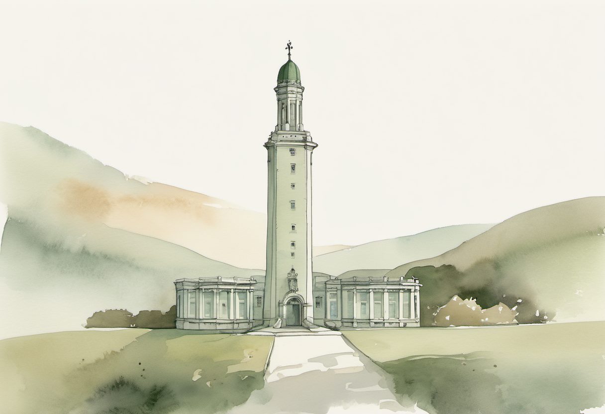 Watercolour scene of Isle Of Man