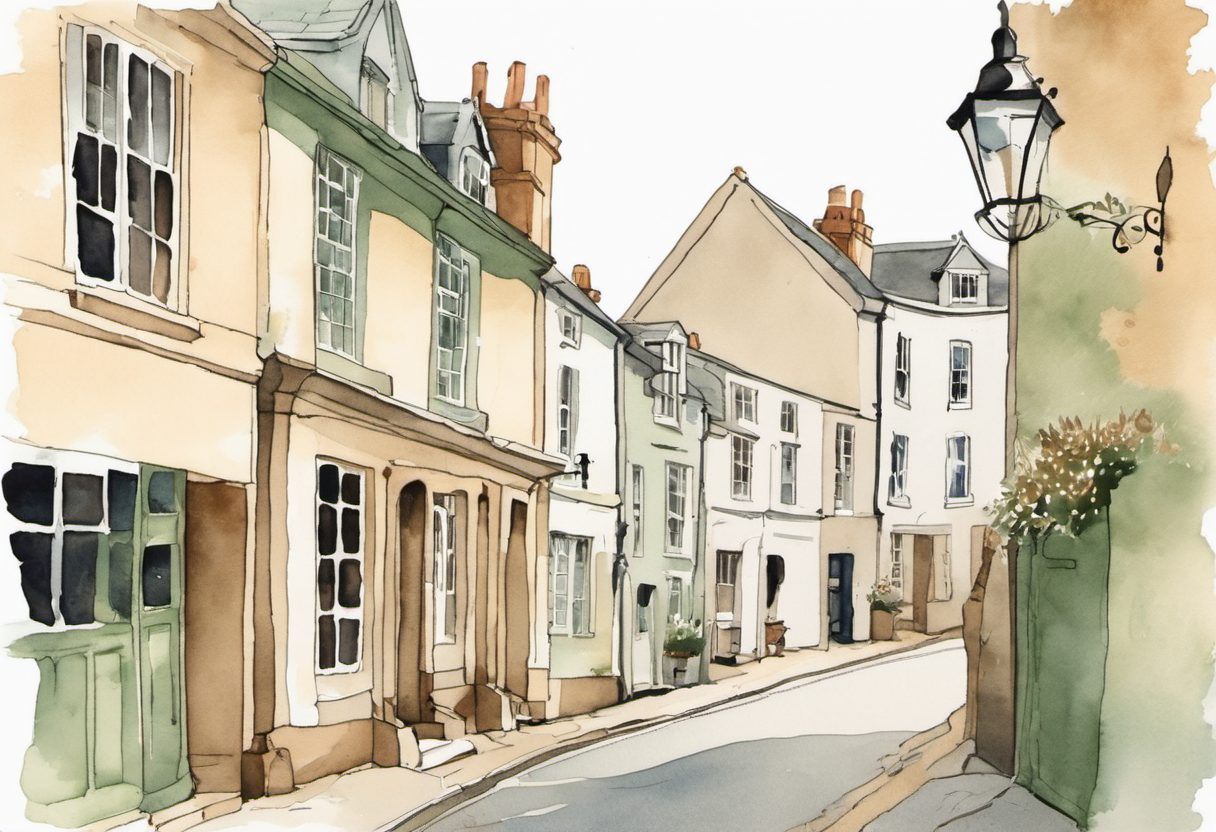 Watercolour scene of Jersey