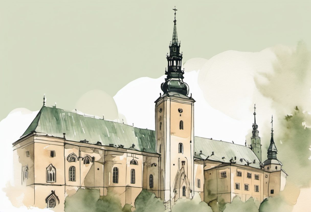 Watercolour scene of Krakow