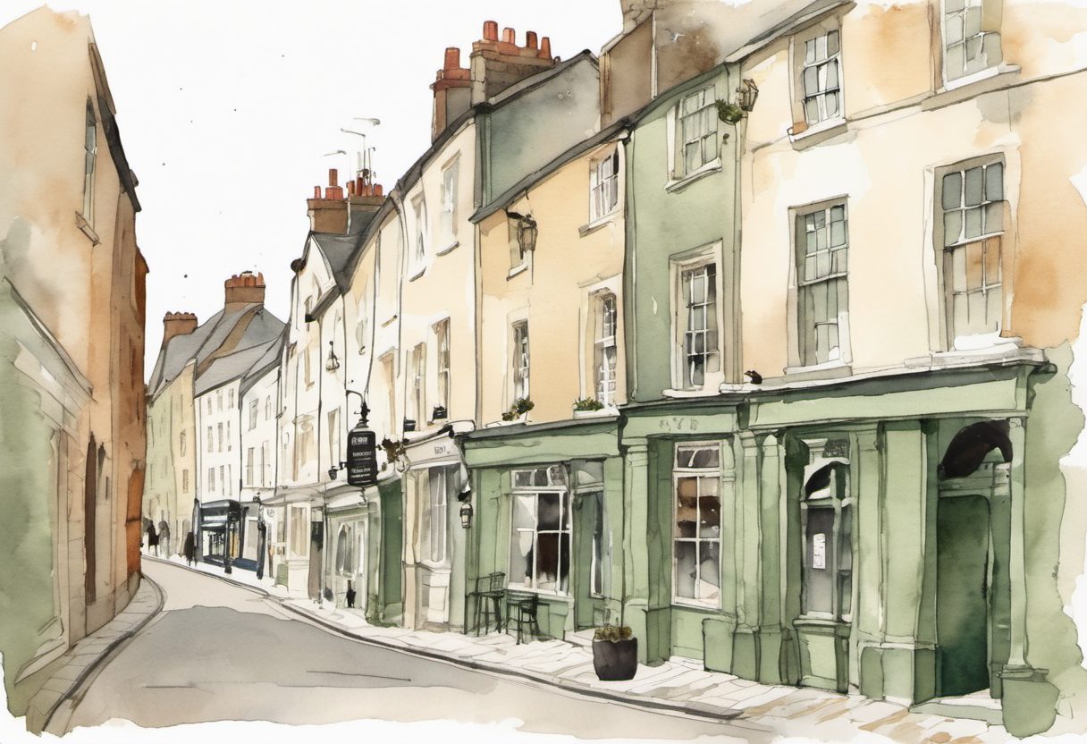 Watercolour scene of Londonderry