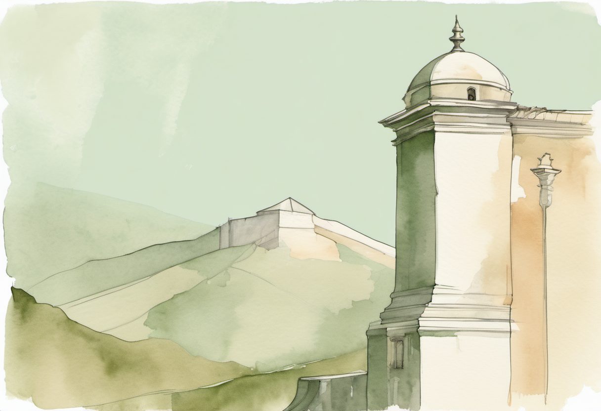 Watercolour scene of Almeria