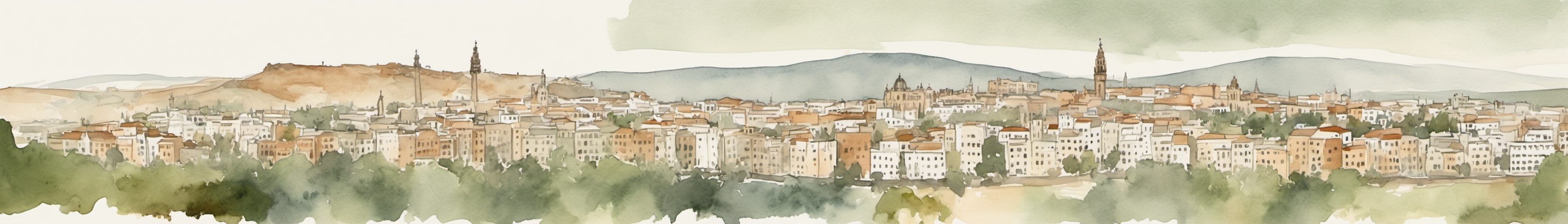 Watercolour illustration of Gran Canaria