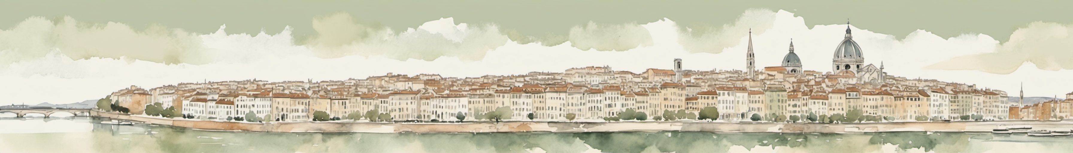 Watercolour illustration of Nice