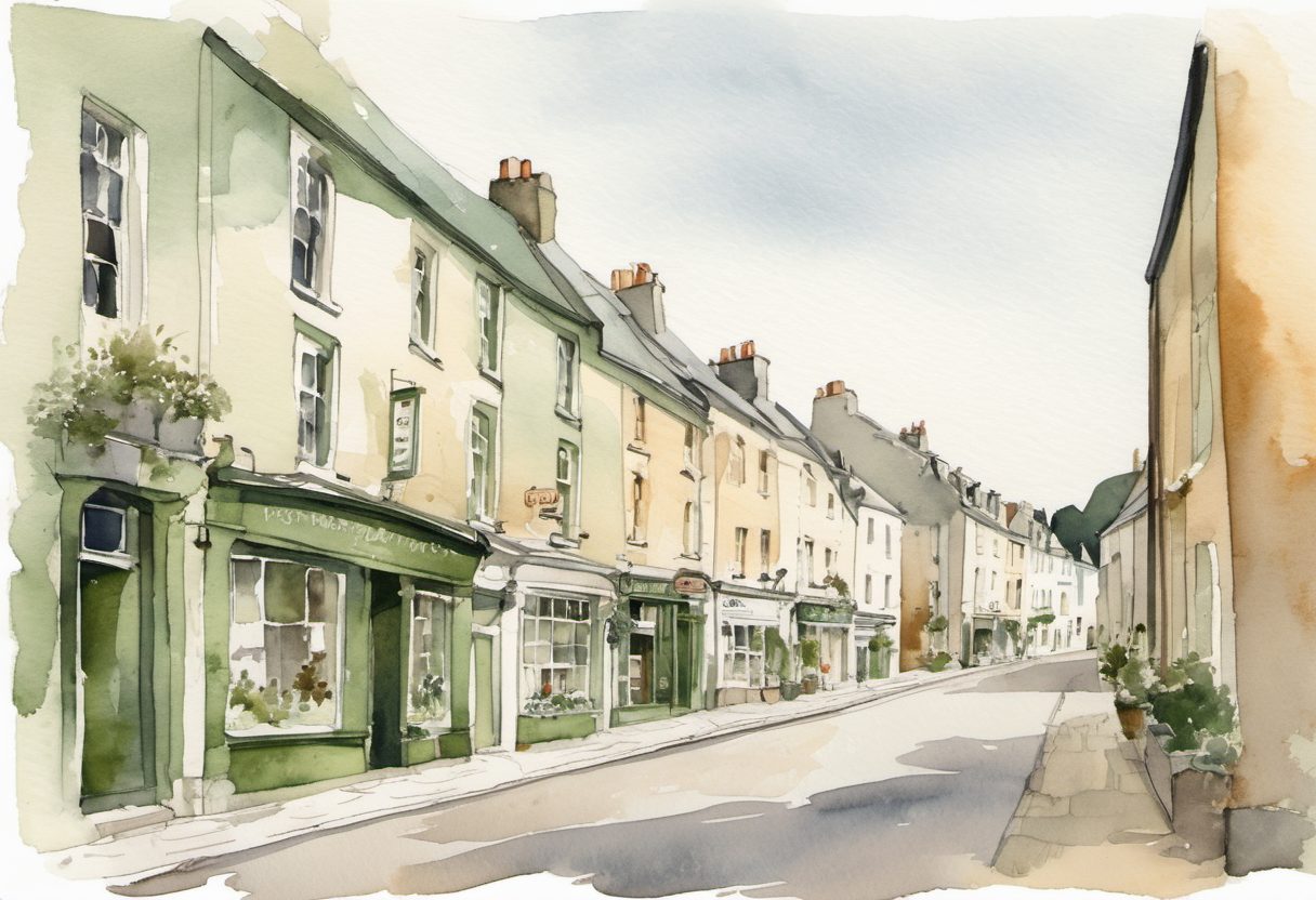 Watercolour scene of Connaught