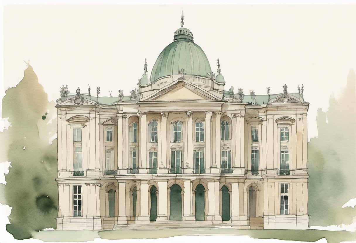 Watercolour scene of Nantes