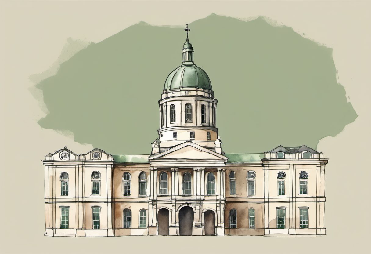 Watercolour scene of Cork