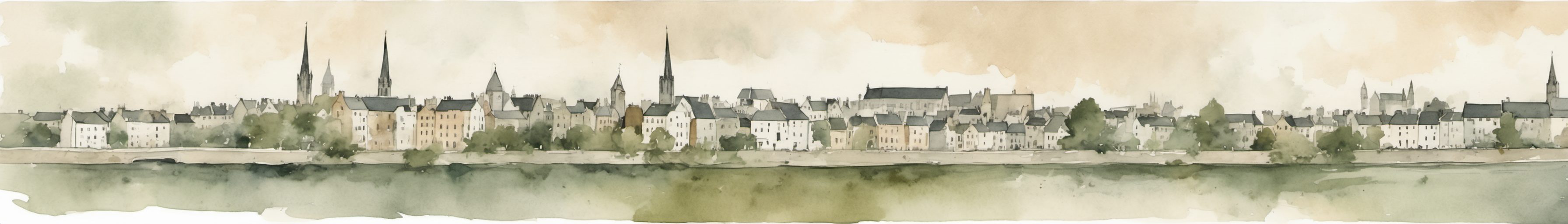 Watercolour illustration of Shannon, Ireland