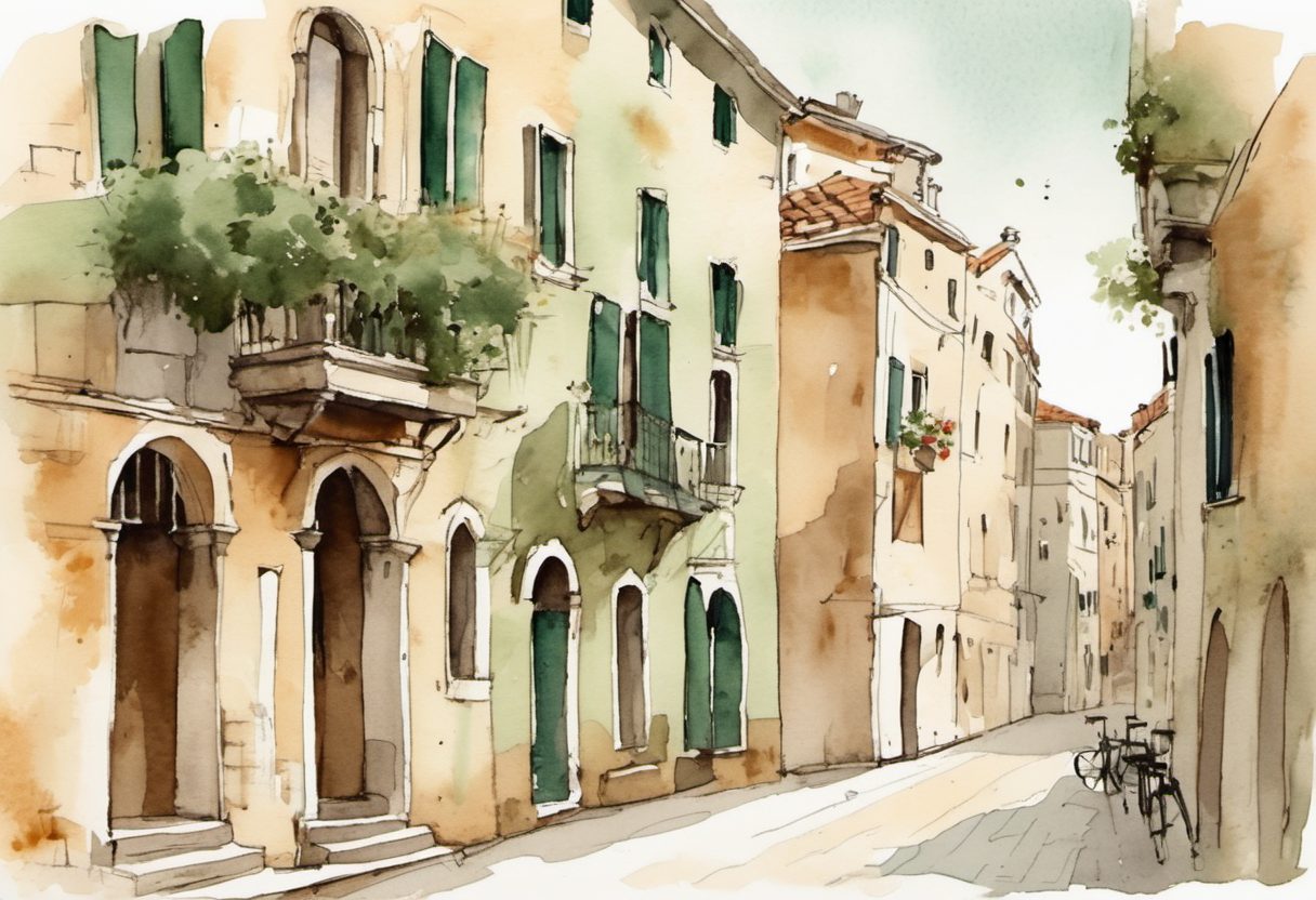 Watercolour scene of Venice