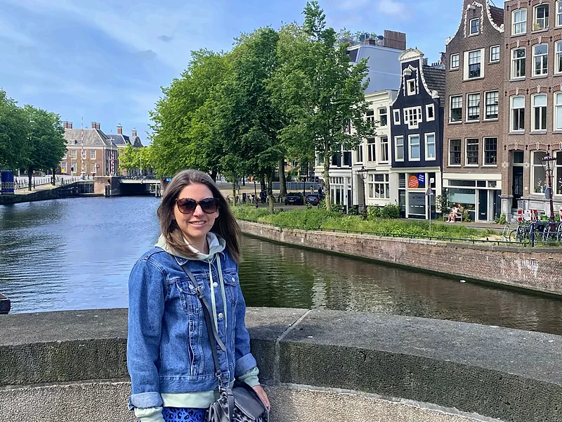 On a canal bridge