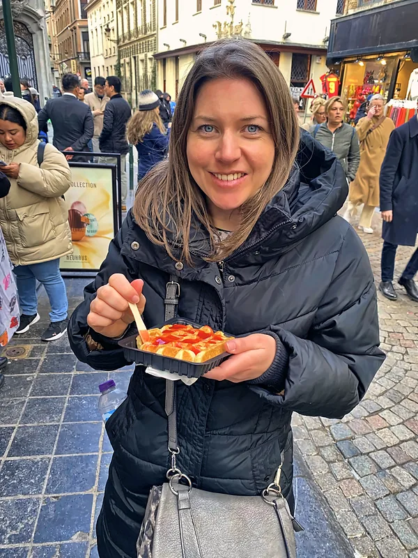 A waffle on the go