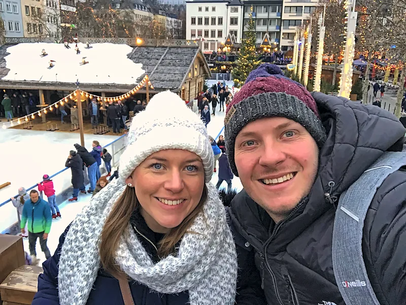 Us at the Christmas market