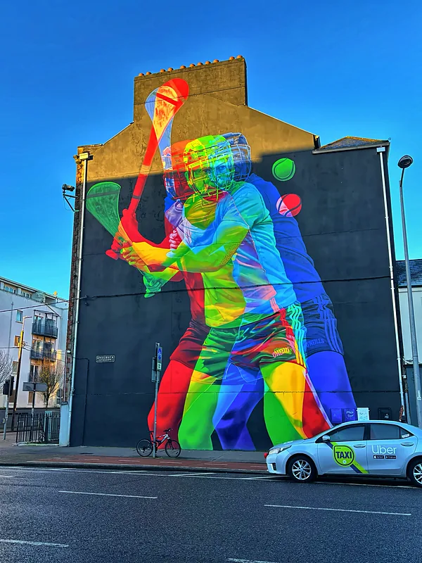The hurling mural