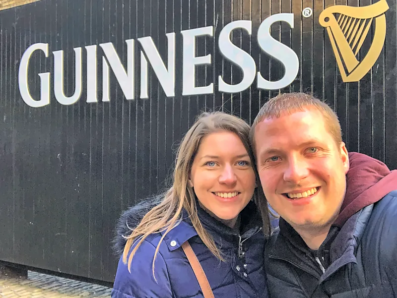 Us at the Guinness Storehouse
