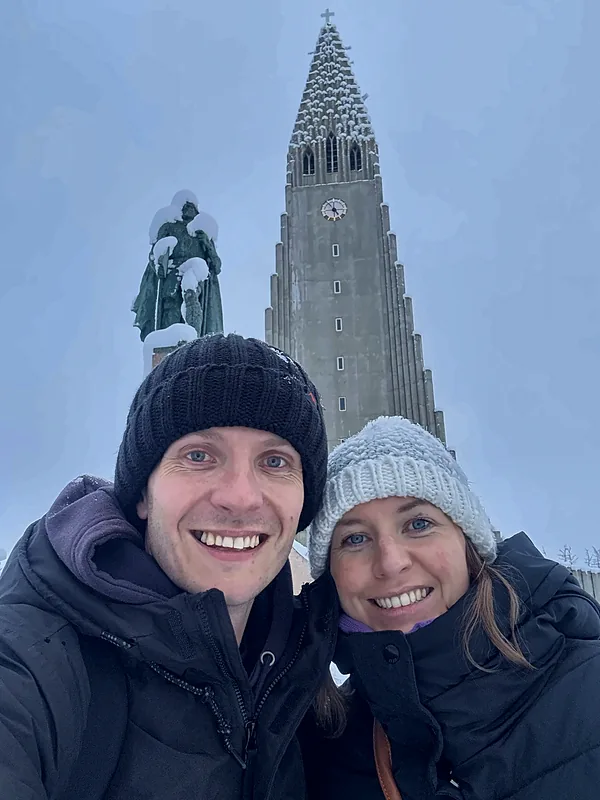 Us at Hallgrimskirkja