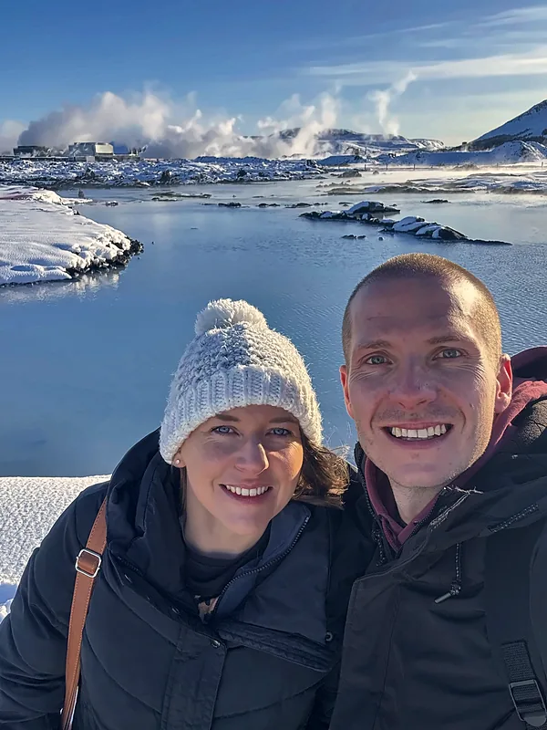 Us at the Blue Lagoon