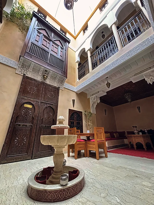 A riad courtyard