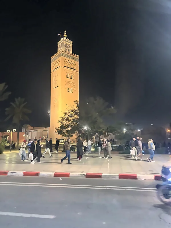 The Koutoubia at night