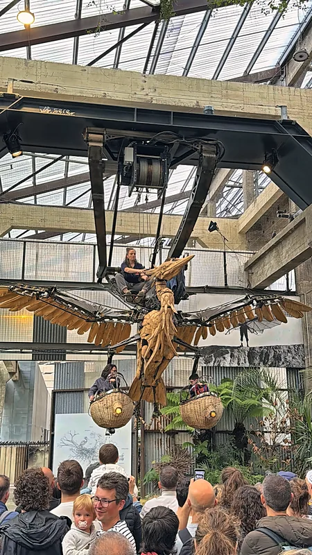 The mechanical heron at Les Machines de l'ile