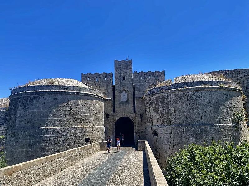 An old-town gate in the walls