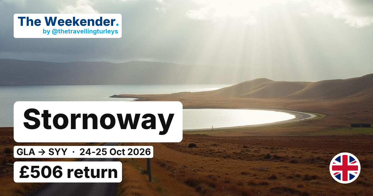 Stornoway weekend break from Glasgow - £506 return
