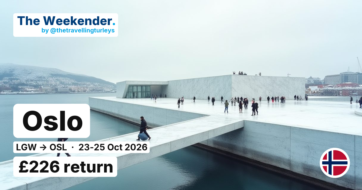Oslo weekend break from London - £226 return