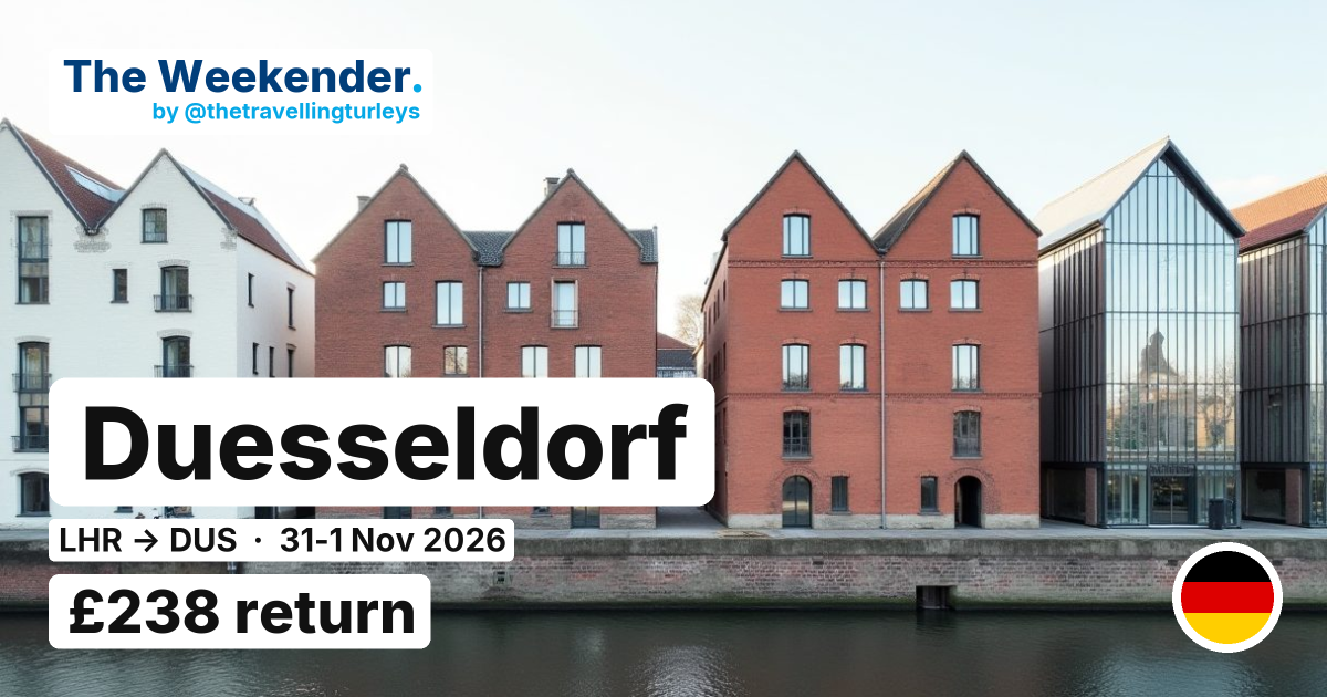 Duesseldorf weekend break from London - £238 return