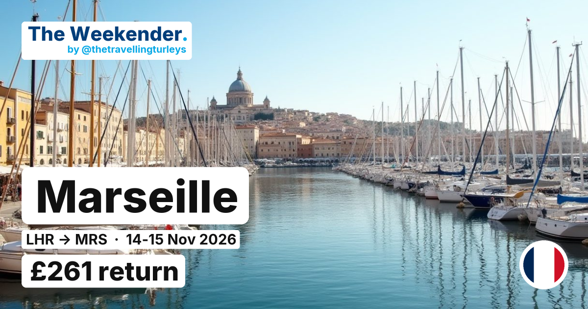 Marseille weekend break from London - £261 return