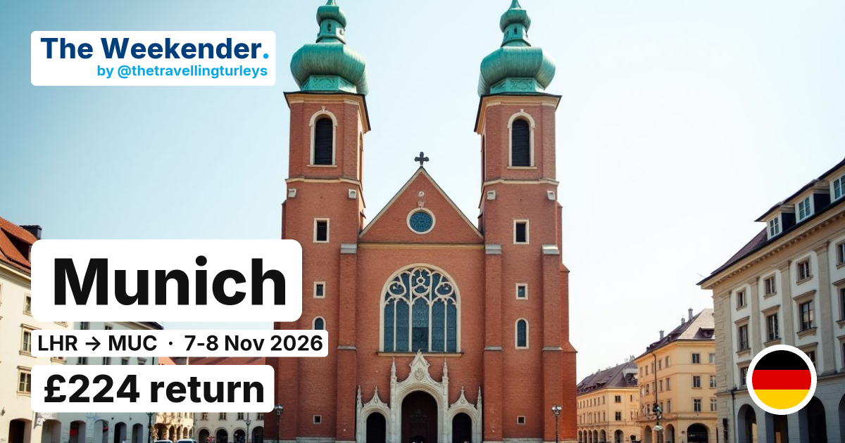 Munich weekend break from London - £224 return