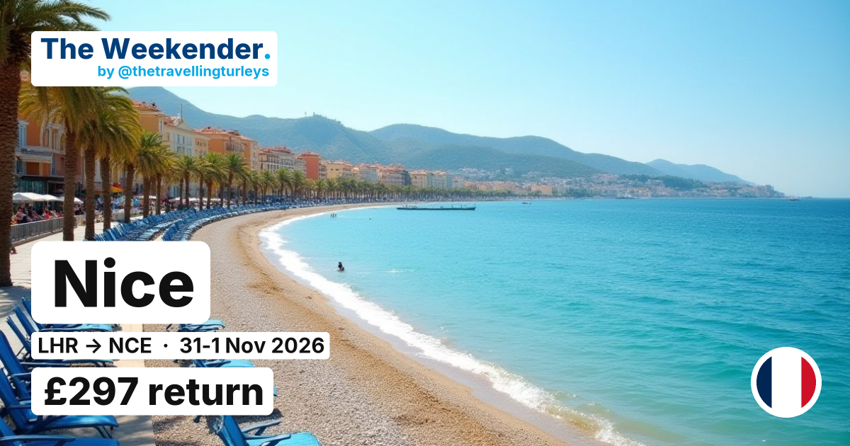 Nice weekend break from London - £297 return