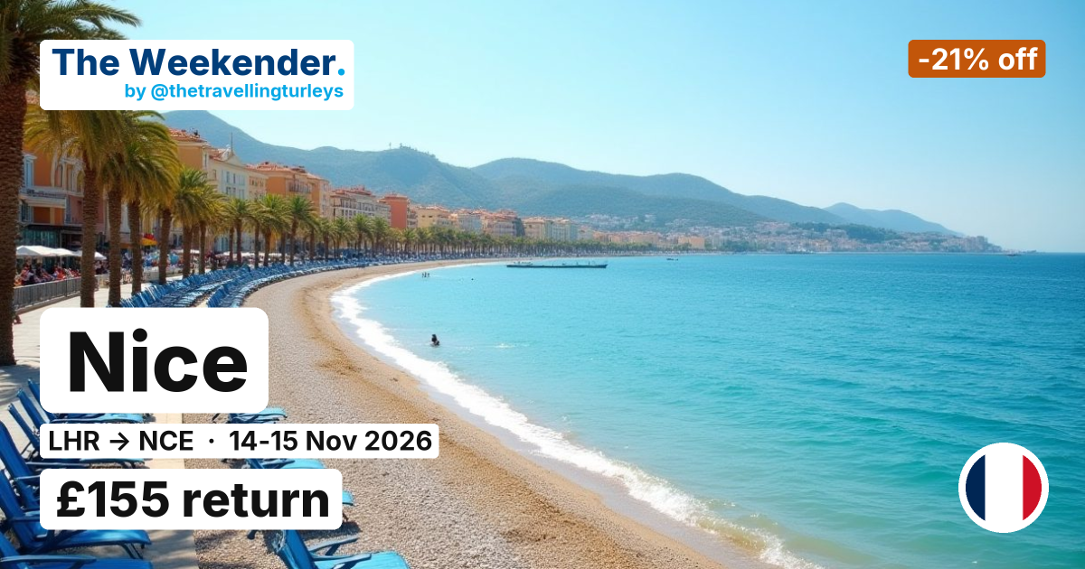 Nice weekend break from London - £155 return