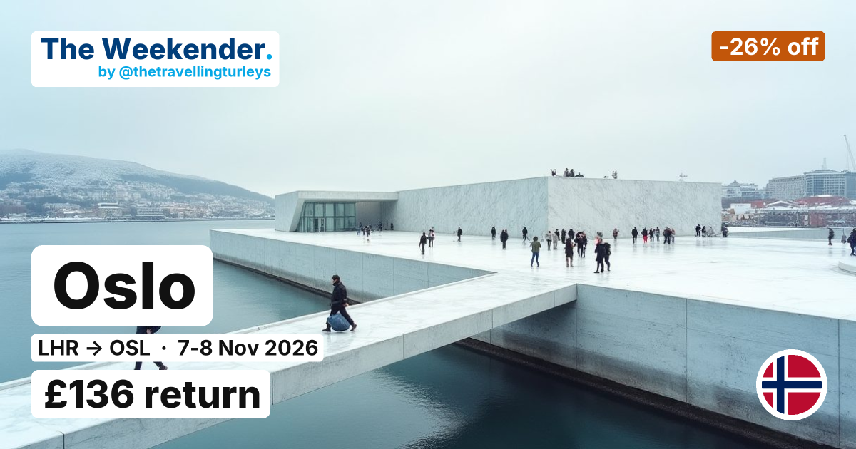 Oslo weekend break from London - £136 return