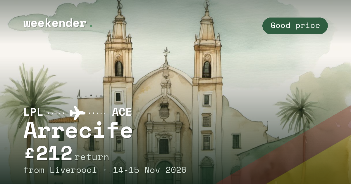 Arrecife weekend break from Liverpool - £212 return
