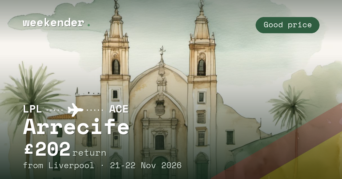 Arrecife weekend break from Liverpool - £202 return