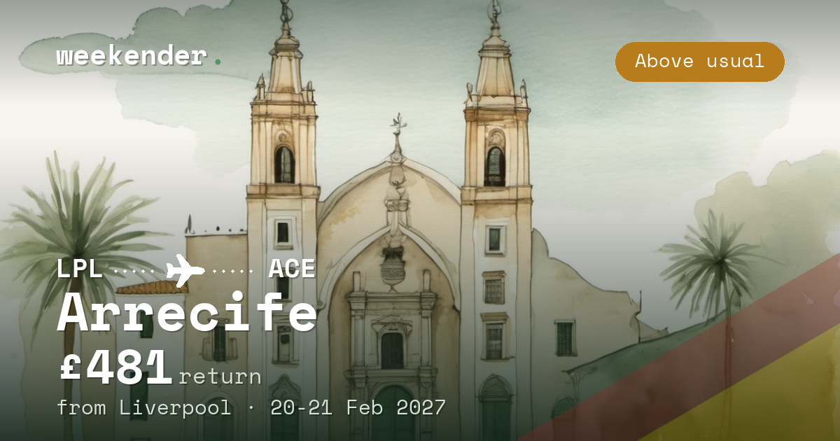 Arrecife weekend break from Liverpool - £481 return