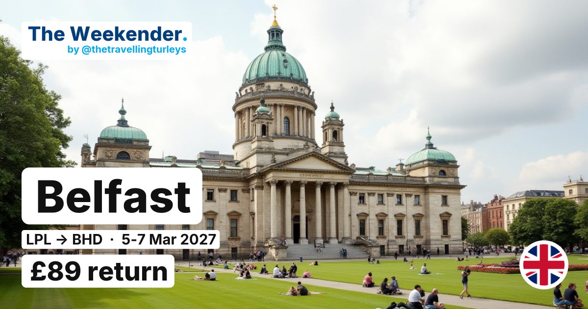 Belfast weekend break from Liverpool - £89 return