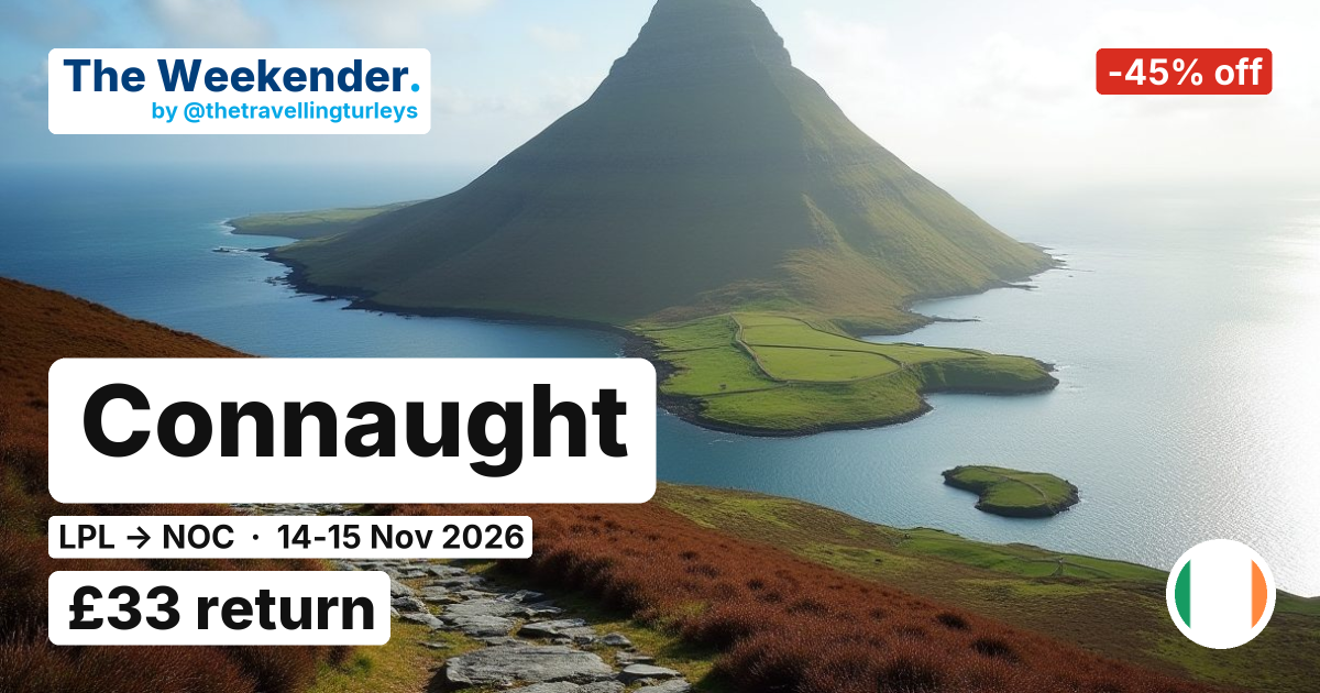 Connaught weekend break from Liverpool - £33 return