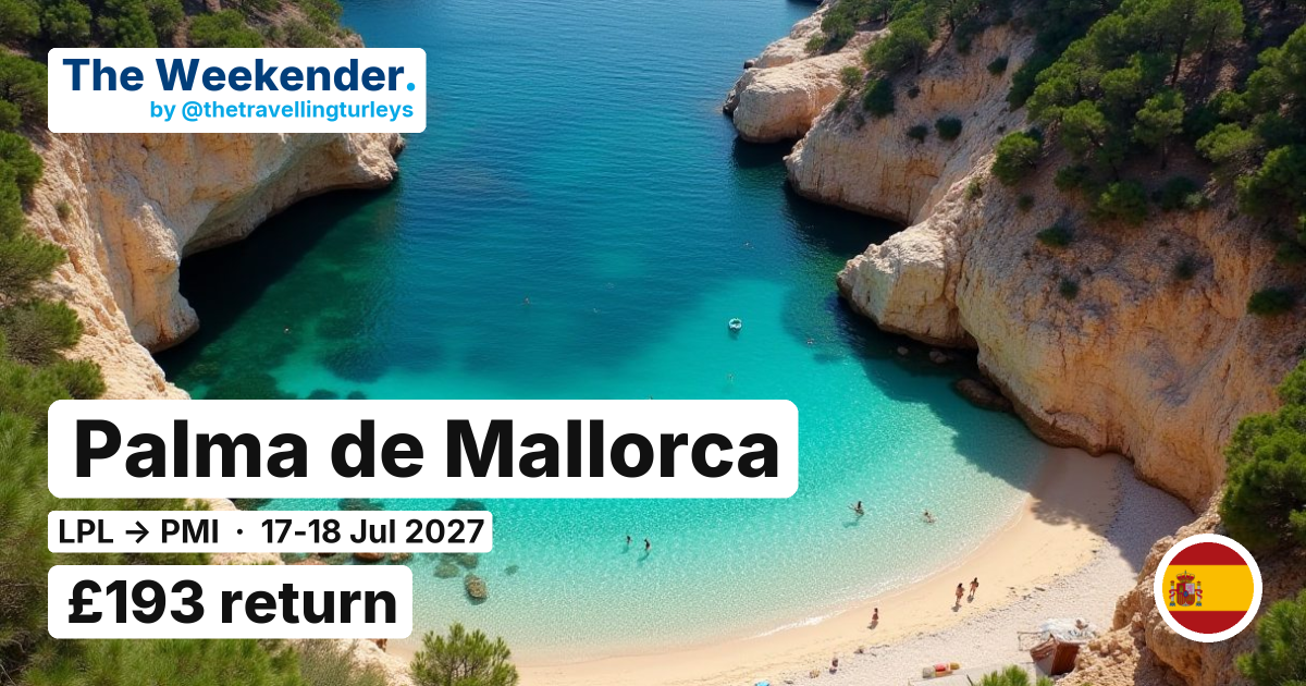 Palma de Mallorca weekend break from Liverpool - £193 return