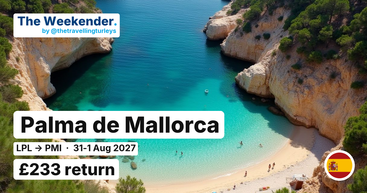 Palma de Mallorca weekend break from Liverpool - £233 return
