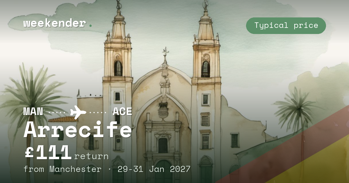 Arrecife weekend break from Manchester - £111 return