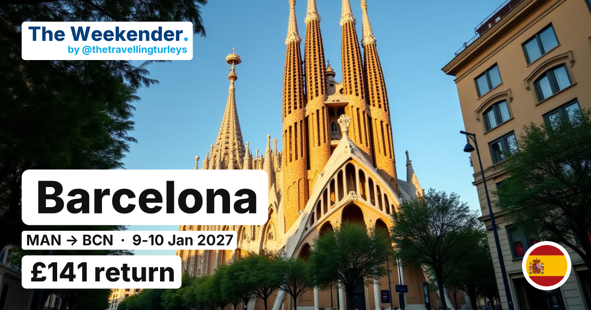Barcelona weekend break from Manchester - £141 return
