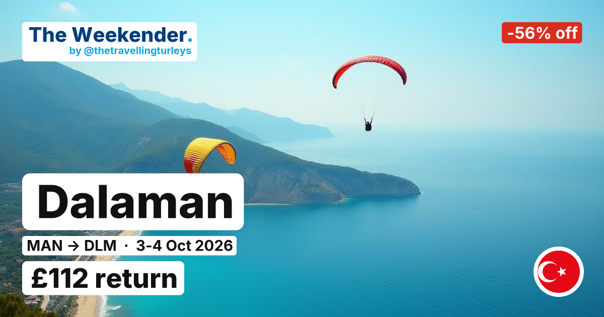Dalaman weekend break from Manchester - £112 return
