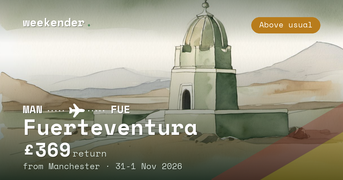 Fuerteventura weekend break from Manchester - £364 return