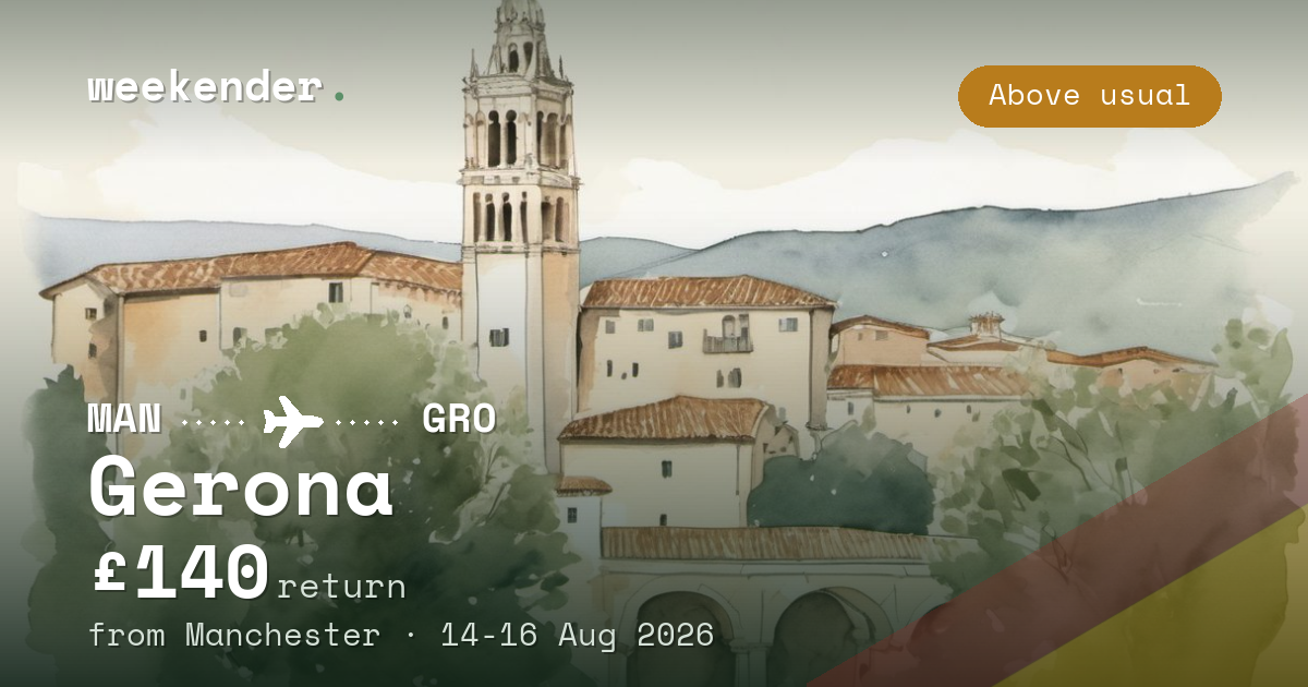 Gerona weekend break from Manchester - £140 return