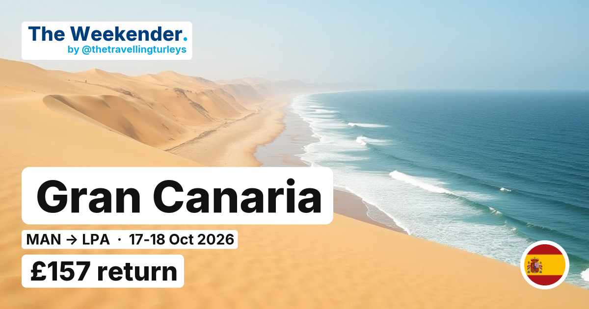 Gran Canaria weekend break from Manchester - £157 return