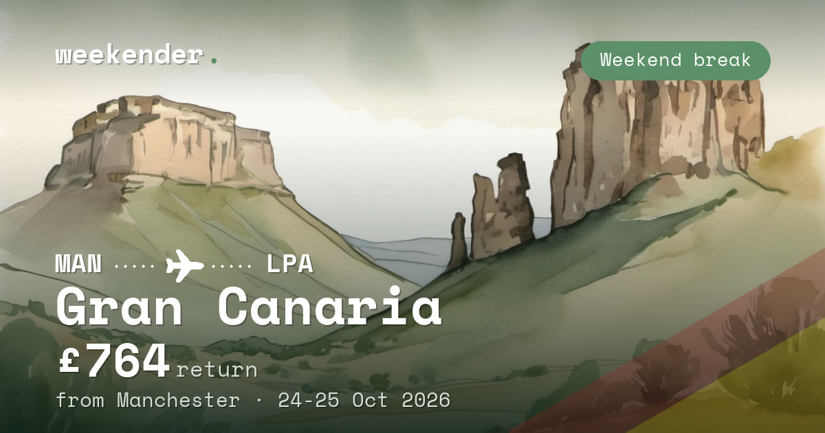 Gran Canaria weekend break from Manchester - £764 return